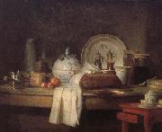 Housekeeper s kitchen table Jean Baptiste Simeon Chardin